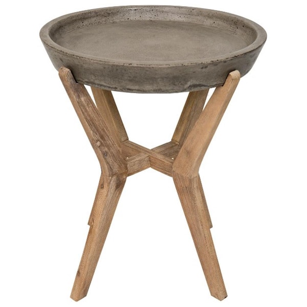 Safavieh Celeste End Table- Dark Grey - 21.2 x 18.1 x 18.1 in. VNN1012A - main